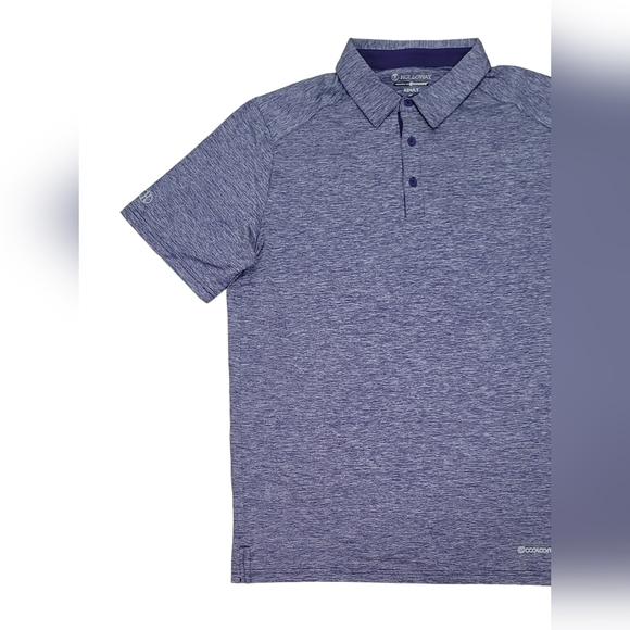 HOLLOWAY Polo Shirt Mens Sz M, Blue Dry-Excel Collared Short Sleeve Golf Outdoor - Picture 4 of 16